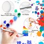 200 Bandes 1200 Pots Bandes de Peinture Vides Tasse de Peinture Récipients de Stockage En Plastique Transparent Peinture Fournit