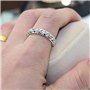 Karriter Bague en Diamant de Laboratoire 925 Bijoux en Argent Sterling Bague de fiançailles de Mariage bagues en Diamant de Labo