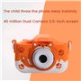 HDYS CaméRa HD pour Enfants Appareil Photo NuméRique CaméRa VidéO avec Carte SD 32 Go pour Enfants Cadeaux Orange