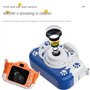 HDYS CaméRa HD pour Enfants Appareil Photo NuméRique CaméRa VidéO avec Carte SD 32 Go pour Enfants Cadeaux Orange