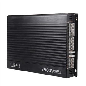 DKSooozs Amplificateur de Voiture 12 V 7900 W 4 Canaux Puissant Caisson de Basses Audio de Voiture en Aluminium Puissance du Véh