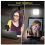 TsoLay Kit de visualisation pour la vidéoconférence, Caméra Web pour ordinateur portable avec clip, Caméra LED Eclairage pour la