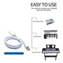 HDYS Câble Midi USB Type B Vers Connecteur De Type C, Adaptateur Câble, Câble Audio Piano