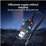 Breeshy Adaptateur Bluetooth AUX pour Voiture, Câble Dongle pour Haut-Parleur de Voiture, Récepteur Bluetooth USB vers Jack 3,5 