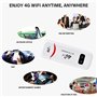 BRIUERG 150 Mbps 4G LTE USB WiFi Routeur Voiture Portable Mobile WiFi 4G USB Dongle WiFi Modem Adaptateur RéSeau avec Emplacemen