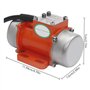 Kissmii Moteur de Vibration Électrique 60 W DC12 V avec Contrôleur de Vitesse, Moteur Sans Balais à Grande Vitesse en Alliage, V