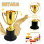 NATHA Lot de 24 Mini Trophées pour Enfants Récompenses Gobelets en Plastique pour Trophée d'or pour Fêtes, Récompenses, Sports, 