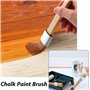 Feriany Lot de 5 pinceaux à craie et à cire, pinceaux à craie pour peinture DIY et outils de cire, pinceau rond pour la cire de 