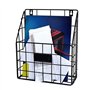 iFutniew Panier à courrier métallique – Porte-documents mural – Économique et facile à installer – Plateau pour la maison, le bu