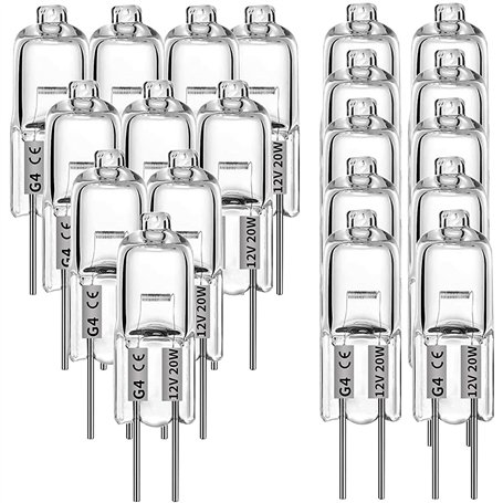 PEKKA Lot de 20 Ampoules HalogèNes G4