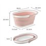 Sadkyer 1 seau à eau pliable en plastique pour le nettoyage de l'extérieur, accessoires de tri des débris
