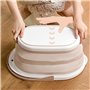 Sadkyer 1 seau à eau pliable en plastique pour le nettoyage de l'extérieur, accessoires de tri des débris