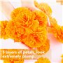 Lot de 50 fausses têtes de caléNdula pour faire des guirlandes de calendula de 9 cm