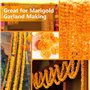 Lot de 50 fausses têtes de caléNdula pour faire des guirlandes de calendula de 9 cm