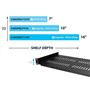 Plateau porte-à-faux ventilé pour rack de serveurs 1U pour armoire et rack d'équipements de réseau de 19 pouces