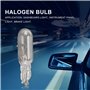 ZEELYDE Lot de 10 ampoules halogènes T5 17 86 206 286 pour tableau de bord de voiture 1,2 W 12 V Blanc chaud