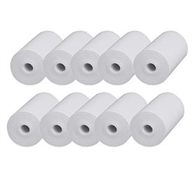 MAKIVI 10 Rouleaux de Papier Thermique Caisse Enregistreuse ReçUs Papiers 57X30Mm Papier Thermique pour Imprimante Caisse Enregi