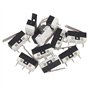 Kznifmk 10 Pcs AC 125V 1A SPDT 1NO 1NC Momentane long levier de charniere Commutateur mini