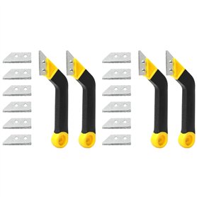 Bonkshire Lot de 4 outils de retrait coudés à la main pour mortier