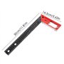 Lioggyet Équerre de charpentier de 30,5 cm, équerre pour menuiserie, équerre en T, règle à angle droit, règle en L C