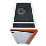 AZZA Apollo 430W-DF2 Boîtier Tour en Verre trempé Blanc/Orange