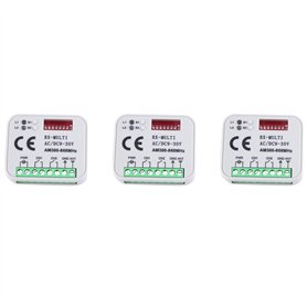 Beelooom Lot de 3 modules de relais universels RX multi-fréquences 300-868 MHz récepteur 2 canaux 12 V 24 V télécommande 433