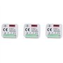 Beelooom Lot de 3 modules de relais universels RX multi-fréquences 300-868 MHz récepteur 2 canaux 12 V 24 V télécommande 433