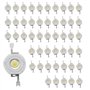iFutniew 50Pcs 1W Diode Haute Puissance Blanc Froid LED Perles 1 Watt Lampe Puce 3V-3.4V