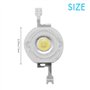 iFutniew 50Pcs 1W Diode Haute Puissance Blanc Froid LED Perles 1 Watt Lampe Puce 3V-3.4V