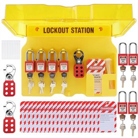 Iyalezirk Station de verrouillage et d'étiquetage avec 8 cadenas de sécurité