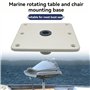 Muuoeou Socle de siège de bateau pour 3/4 base de siège de bateau en aluminium