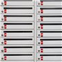 GIWFBQTR 100 Pièces D'Étiquettes Numérotées en Aluminium avec Porte-Clés, Numéros 1 à 100, Étiquettes D'Identification pour Clés
