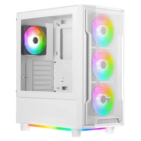 GAMDIAS Boitier Moyen Tour ATX Athena M6 RGB avec Panneaux vitrés (Blanc)