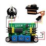 Giwnhvx Contrôleur de Servomoteur Carte de Contrôle de Servomoteur Testeur de Servomoteur Servo Contrôlé par Potentiomètre à Lar