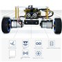 TsoLay Programmation Smart Robot Bluetooth Car Smart Robot Kit Electronic Assembly Kit TéLéCommande DIY Learning Kit