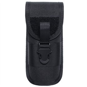 Lanko Boîte à lunettes portable pour lunettes de soleil - Étui de protection - Sac de rangement en nylon - Étanche - Noir