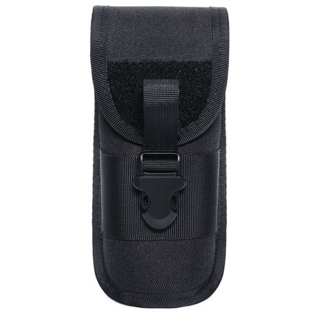 Lanko Boîte à lunettes portable pour lunettes de soleil - Étui de protection - Sac de rangement en nylon - Étanche - Noir