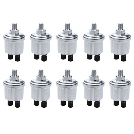 Lubrol Lot de 10 sondes de pression d' universelles 0 à 10 bar 1/8 Npt Partie 10 mm Équipage Prise Alarme Pression Sonde d' Conn