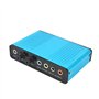 Echwave USB 6 Canaux 5.1/7.1 Externe Carte Son Surround PC Ordinateur Portable Ordinateur De Bureau Tablet Audio Optique Adaptat
