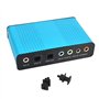 Echwave USB 6 Canaux 5.1/7.1 Externe Carte Son Surround PC Ordinateur Portable Ordinateur De Bureau Tablet Audio Optique Adaptat