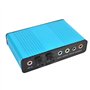 Echwave USB 6 Canaux 5.1/7.1 Externe Carte Son Surround PC Ordinateur Portable Ordinateur De Bureau Tablet Audio Optique Adaptat