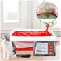 Ghulumn 10 PièCes Filtre RéUtilisable pour ExcréMents Chat Mains Doublures D'ExcréMents Chat Animaux Compagnie Filtre Sac Sable 