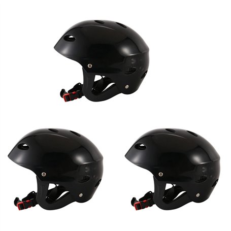 Bdfhjln Lot de 3 casques de protection de sécurité 11 trous de respiration pour kayak