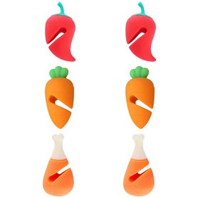 Juwaacoo Ensemble d'étagères anti-déversement en silicone pour couvercles de casseroles et couvercles de casserole - Résistant à