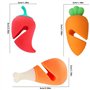 Juwaacoo Ensemble d'étagères anti-déversement en silicone pour couvercles de casseroles et couvercles de casserole - Résistant à