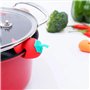 Juwaacoo Ensemble d'étagères anti-déversement en silicone pour couvercles de casseroles et couvercles de casserole - Résistant à