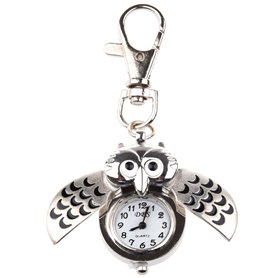 Mengmen Montre de Gousset/Montre de Poche avec Porte-cles en de Hibou