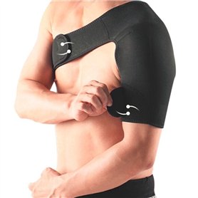 Cpolebev Bandouliere de protection de soutien d'epaule Une protection de sport respirante reglable a une epaule Support d'epaule