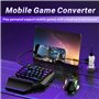 Kayfg Convertisseur de Contrôleur de Mobile Mini pour Mobile, Clavier de Convertisseur de Contrôleur de pour Téléphone Portable 