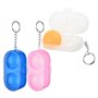 Kioball Conteneur de Tennis de Table avec 2 Balles - Rangement pour -Pong avec Porte-Clés. Accessoires pour Balles de -Pong, Art